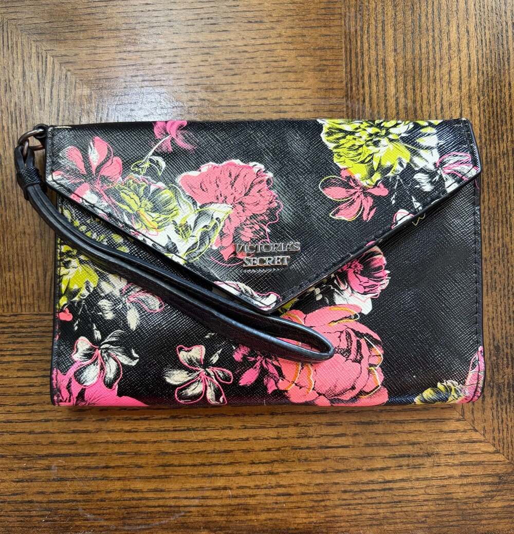 Victoria's Secret Floral Print Envelope Wristlet Wallet